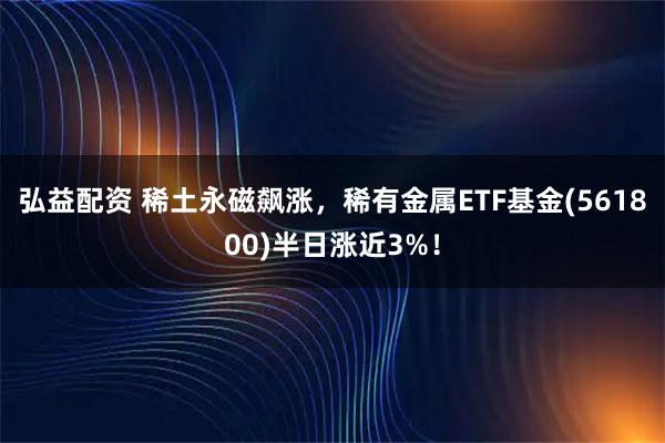 弘益配资 稀土永磁飙涨，稀有金属ETF基金(561800)半日涨近3%！